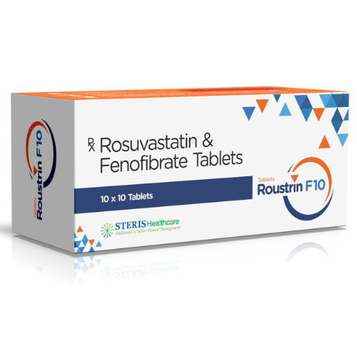 Rosuvastatin 10 mg and Fenofibron 160 mg