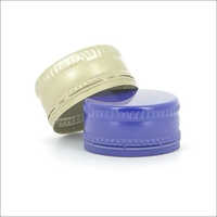 Aluminium Ropp Caps - 28 Mm Diameter, Off White And Blue Colors | Tamper-evident Band For Safety, Plain Finish