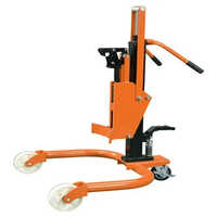 Drum Handling Truck - 850 X 880 X 1280 Mm, Durable Heavy-duty Design In Orange & Black | Industrial Use, 50 Kg Weight, 1-year Warranty