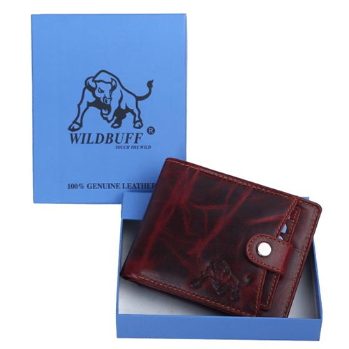 Genuine Leather Wallet - Leather, Various Sizes Available | Plain Design, Folded Convenience, Durable Construction