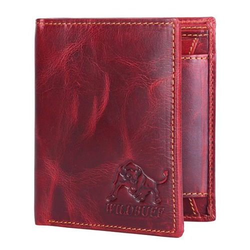 Leather Wallet - Folded Design, Various Sizes Available | Plain Aesthetic, Premium Quality