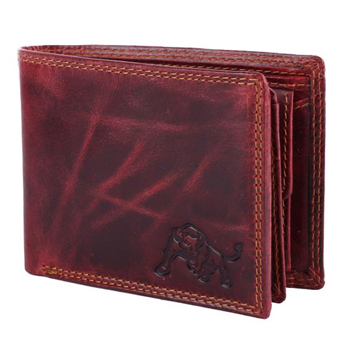 Premium Mens Leather Wallet - Leather Design, Folded Style, Available in Various Sizes | Modern Aesthetic, Versatile Functionality