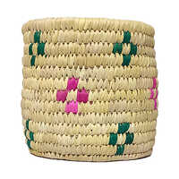 Light Brown-multicolour Sabai Grass Ornamental Planters