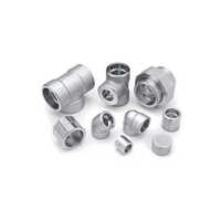 Forged Steel Fittings - Stainless Steel, Round Shape, Silver Color | Industrial & Commercial Welding Connection, High Performance Assurance