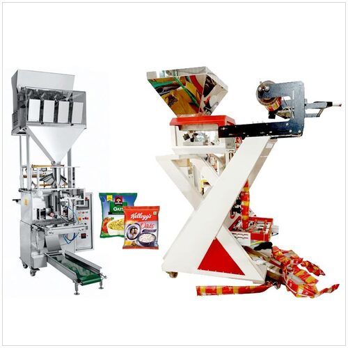 Coffee Packaging Machine - Stainless Steel, Silver Color | Heavy Duty Automatic Electric Drive