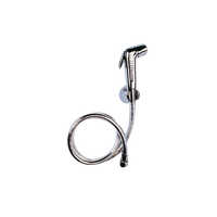 0257 CP Plastic Health Faucet - Plastic Material, Different Size, Silver Color | Round Shape Bath Hardware Set