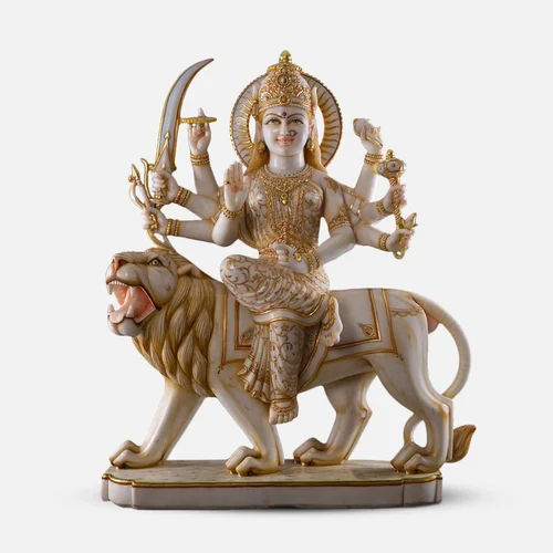 Durable Marble Durga Maa Statue