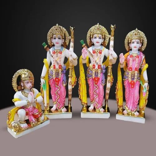 1 Feet Marble Ram Darbar Statue