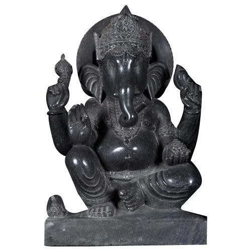 Carving Ganesh Marble Statue