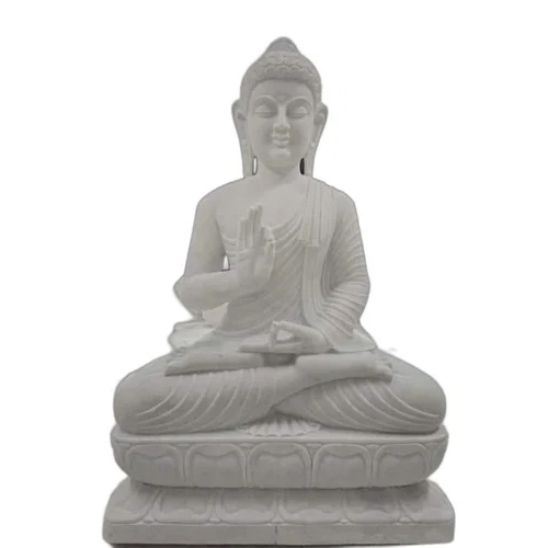 White Marble Buddha Statue