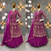 Designer Party Wear Look Top Lehenga and Dupatta Suit