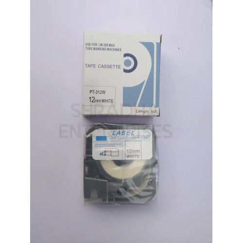 12 MM PT-312W Label Tape Cassette