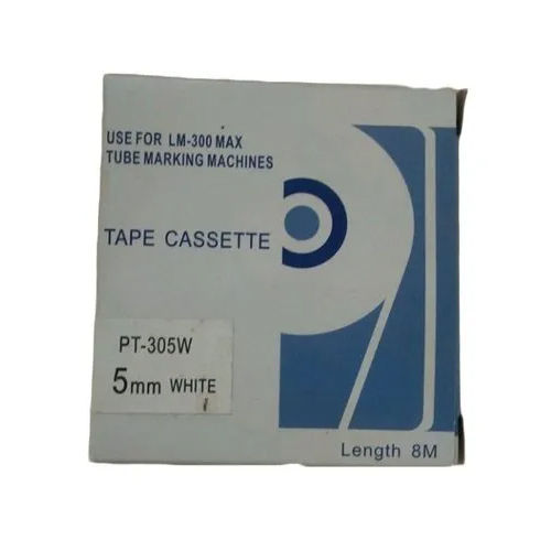 5 MM PT-305W Label Tape Cassette