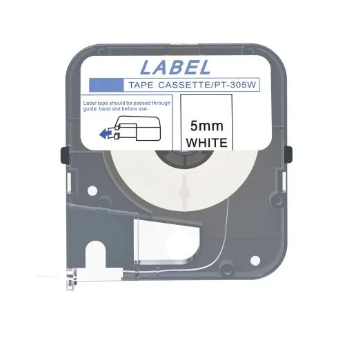 5 MM PT-305W Label Tape Cassette