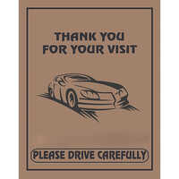 Thank You Foot Mat - Color: Brown & Black