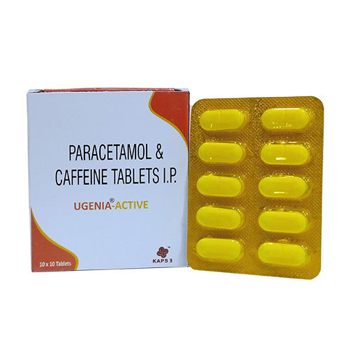 Ugenia Active Tab Ingredients: Paracetamol 650Mg.
Caffeine 50Mg.