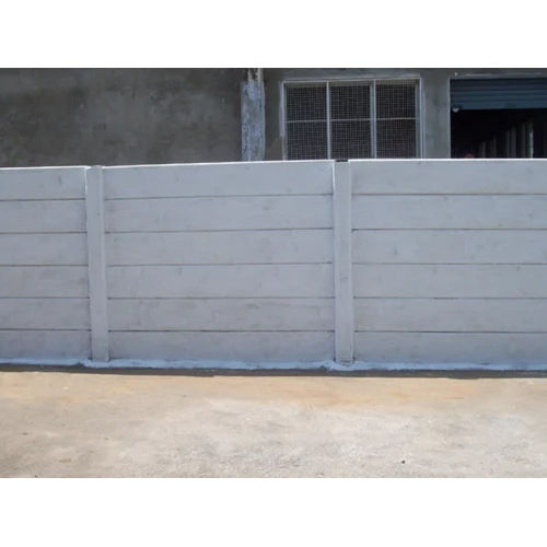 Grey Concrete Compound Wall Application: Industrial