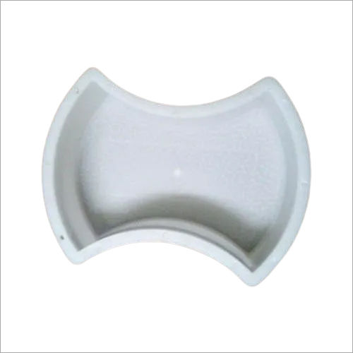 White Plastic Round Dumbbell Paver Moulds