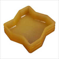 Pvc Paving Block Moulds - Pvc Material, Customized Size, Yellow Color | Zig Zag Shape, Glossy Surface Finish, Long Life Span, Industrial Use