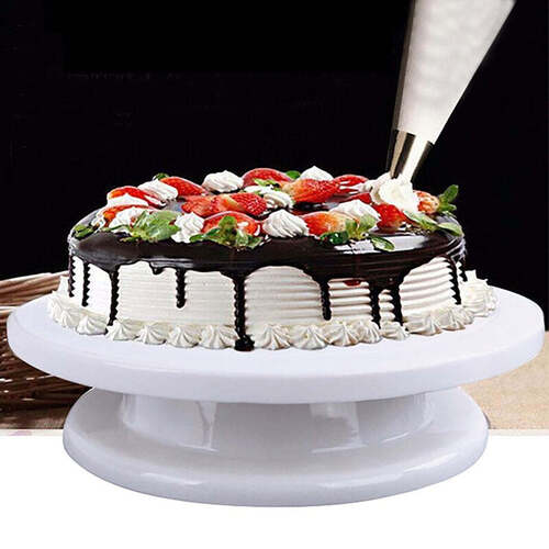 Cake Decor 360 Degree Rotating Cake Stand Cake Decorating Turntable, S –  Arife Online Store