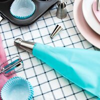 Cake Decorating Nozzle with Piping Bag Stainless Steel Piping Cream Frosting Nozzles (0805)