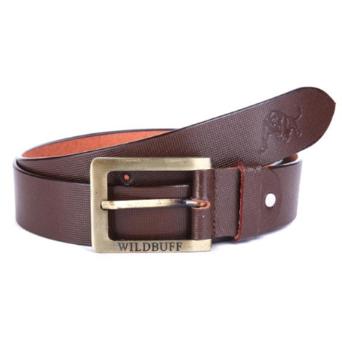 Original Leather Belt - Brown Leather Male Style | Plain & Versatile Design