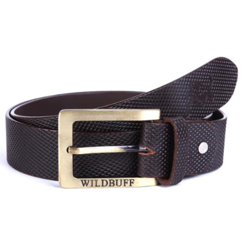 Stylist Mens Belt - Leather, 1.5 Inch Width, Black | Plain Design Ideal For Casual And Formal Wear