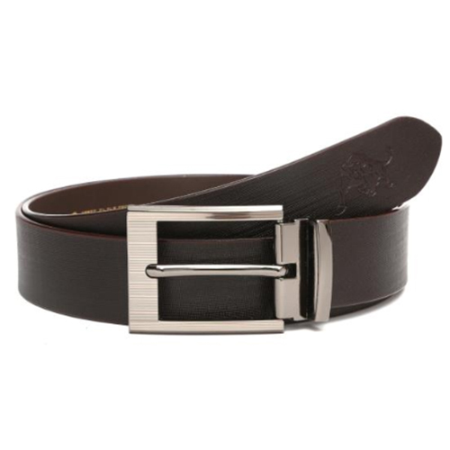 Formal Mens Leather Belt - Leather, Brown | Classic Plain Style for Everyday Wear