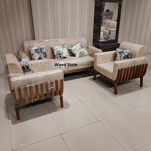 Luxury 5 Seater Wooden Sofa Set