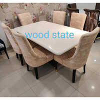 Machine Made Rectangular Dining Table Set
