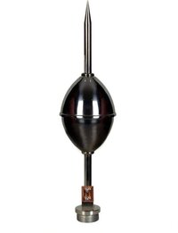 ESE AURA 60 Lightning Air Terminal - Stainless Steel, 200KA Peak Impulse Current, 107 Meter Protection Radius, Level IV - 60 Microseconds Response Time, Industrial Usage