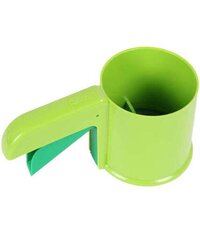 Plastic Flour Strainer/shifter (2035) - Plastic Material, 9x11x24 Cm Size, Multi/assorted Colors | Ideal For Sifting And Straining Flour