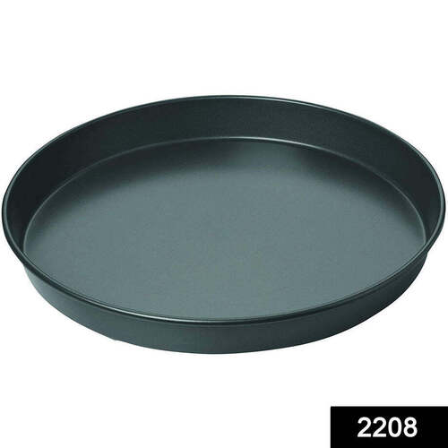 Steel Non-Stick Round Plate Cake Pizza Tray Baking Mould (2208)