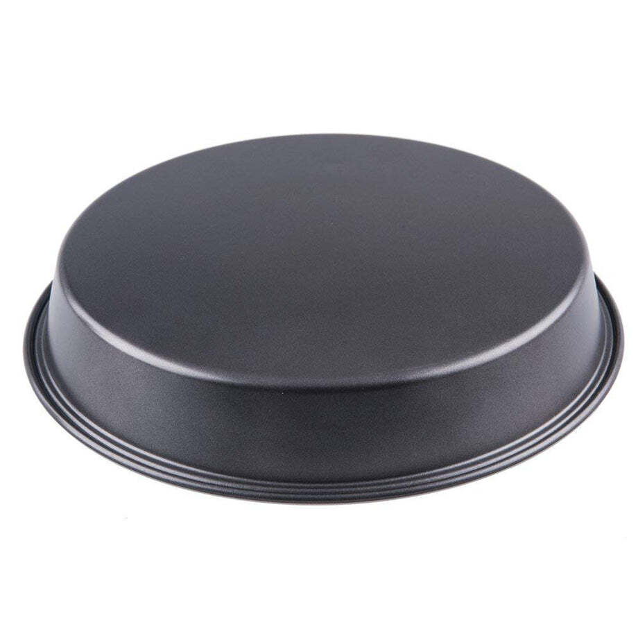 Steel Non-Stick Round Plate Cake Pizza Tray Baking Mould (2208)
