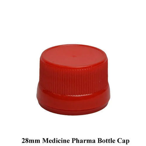 Red 28Mm Medicine Pharma Bottle Cap