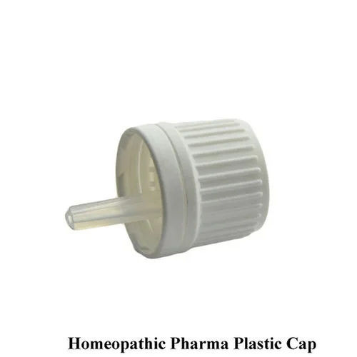 White Homeopathic Pharma Plastic Cap