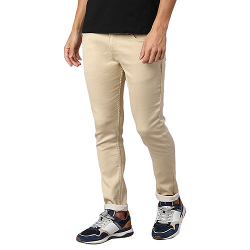 Mens Beige Jeans