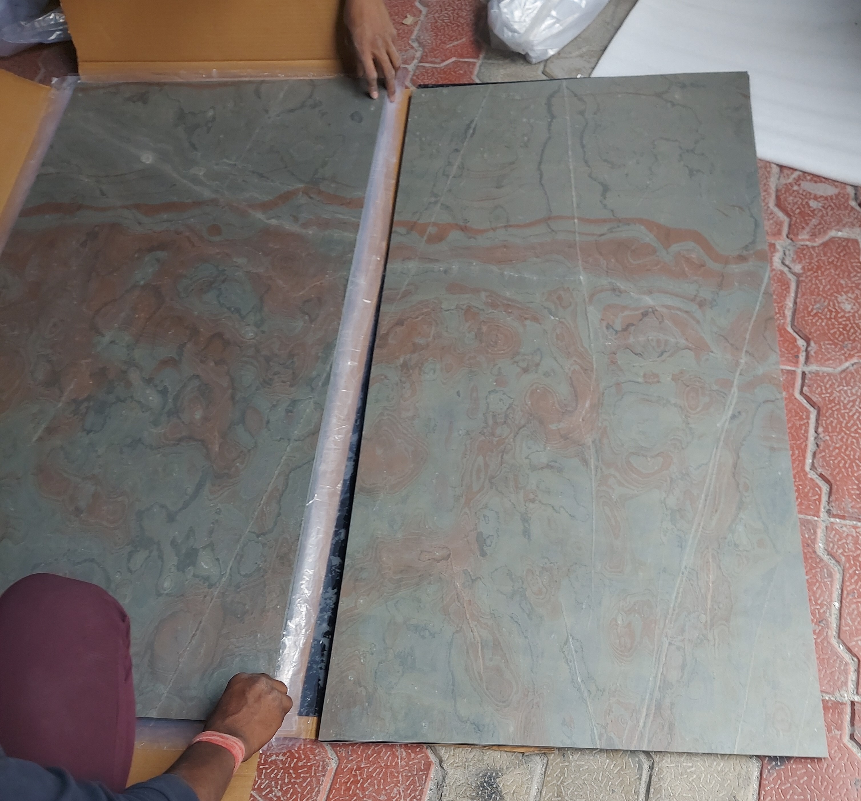 Multi Pink Slate Flexible Stone Veneer Sheets