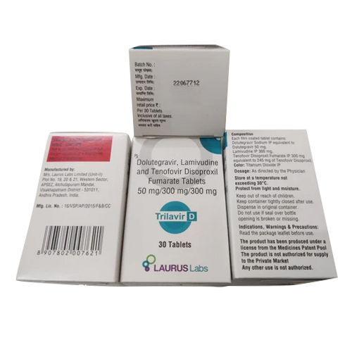 Dolutegravir Lamivudine And Tenofovir Disoproxil Fumarate Tablets