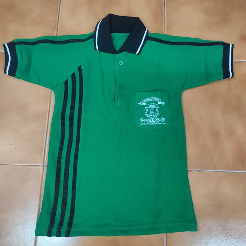 Cotton Green Color School Uniform T Shirt at Best Price in Nicobar ...