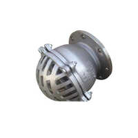 Stainless Steel Foot Valve - Stainless Steel, Various Sizes, Silver Color | Manual Operation, Durable, Corrosion Resistant, Reliable Seal