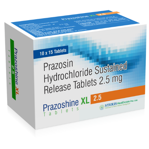 Prazosin Hydrochloride Sustained Release
