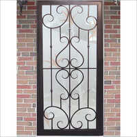 Brown Iron Window Grill