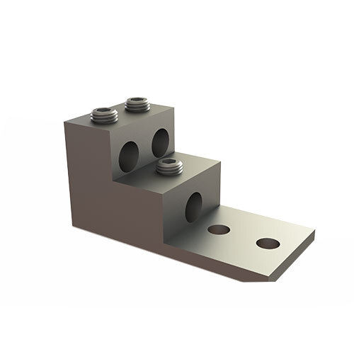 Gray Two Hole Mount Double Barrel Connector