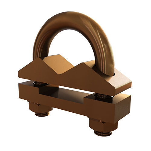 Brown Double Plate U Bolt Clamp