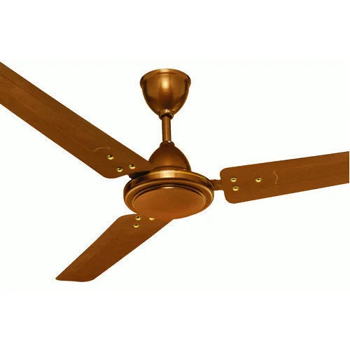 Metal Brown Ceiling Fan