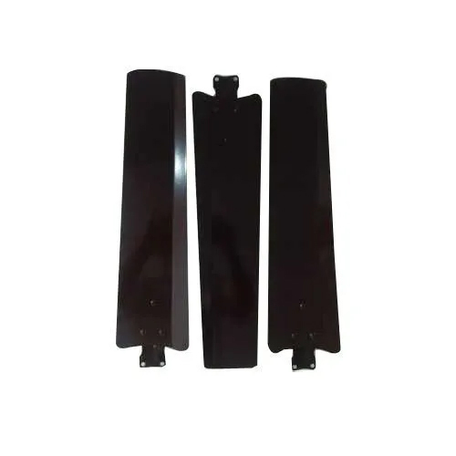 Ceiling Fan Blades - Aluminum, Black, Industrial Design | Electrical Power Source, Ceiling Installation, Optimized Air Circulation