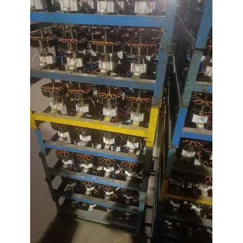 Ceiling Fan Stator - Metal, Black | High-Quality Electrical Component for Magnetic Field Production in Industrial Ceiling Fan Motors