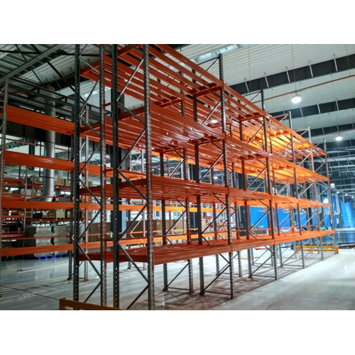 Orange High Rise Storage Rack