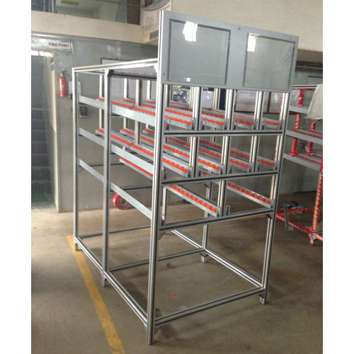 Aluminium Extrusion Structure With Roller Track Application: For Storage